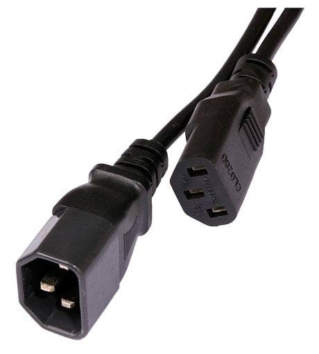 Кабель-удлинитель питания IEC C13 - IEC C14, 1.8м
