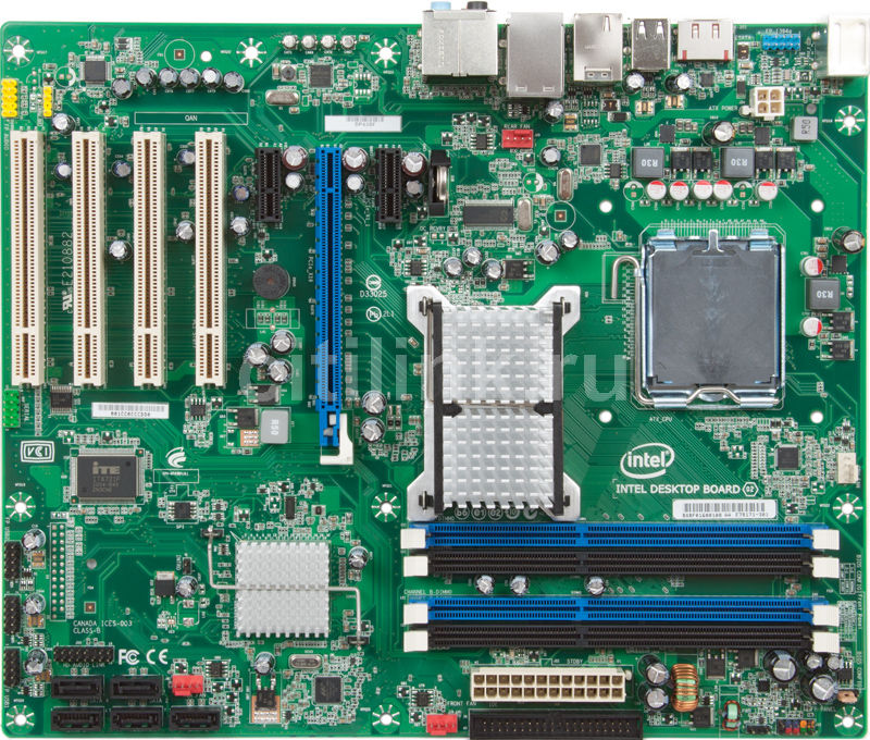 Материнская плата intel desktop board d865perl как подключить