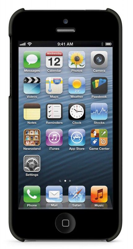 Чехол (клип-кейс) BELKIN F8W127vfC00, для Apple iPhone 5, черный